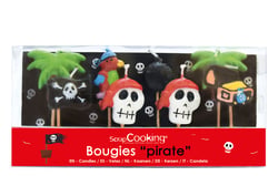 Lot de 4 bougies ScrapCooking® - Pirate