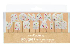 Bougies ScrapCooking® - Bon anniversaire