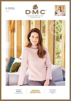 Patron de tricot DMC - Merino essentiel 1 - modèle 6854