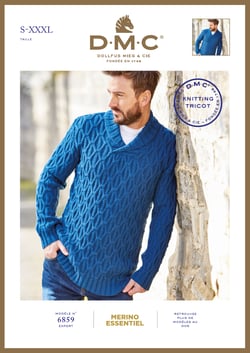 Patron de tricot DMC - Merino essentiel 3 - modèle 6859