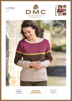 Patron de tricot DMC - Merino essentiel 2 - modèle 6855