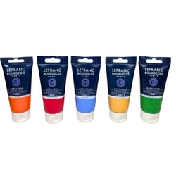 lefranc bourgeois Lot de 5 tubes 80ml d'acrylique Leona Rose - Lefranc Bourgeois - Fine 