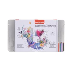 Boîte de 70 crayons Bruynzeel + accessoires