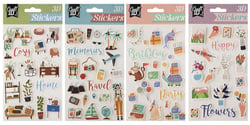 Craft ID - Planche de stickers epoxy - Modèle assortis - Vendu à l'unité