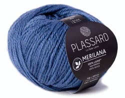 Pelote de fil à tricoter 100% laine - Plassard - Merilana - Jean's 24