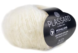 Pelote de fil à tricoter - Plassard - Mohalana - Blanc-Cassé 2