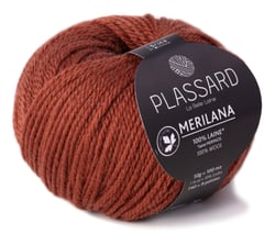 Pelote de fil à tricoter 100% laine - Plassard - Merilana - Écureuil 84