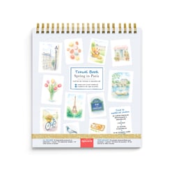 Cartes de voyage à aquareller Travel Book La Petite Epicerie - Spring in Paris