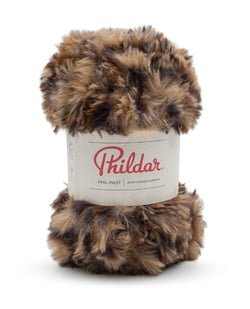 Pelote de fil à tricoter 100 % polyester - Phildar - Inuit - Fauve