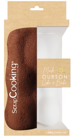 Moule 3D bûche & cake ScrapCooking® - Ourson
