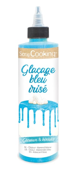 Glaçage ScrapCooking® - Bleu irisé - 140 g