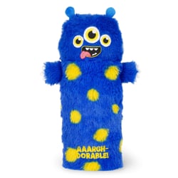Trousse ronde 1 compartiment Legami - Bleue et jaune - Monstre
