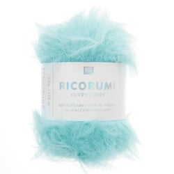 Pelote de fil Rico Design - Ricorumi Furry Furry - Turquoise 005