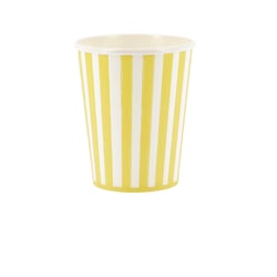Lot de 6 gobelets Artyfêtes - Mix&Match - Jaune et blanc - 255 ml
