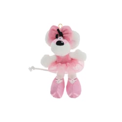 Porte-clés peluche Diddlina en robe orange 15cm