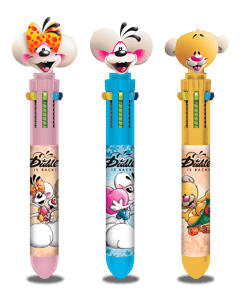 Stylo 10 couleurs - Diddl - Pointe moyenne - Modèles aléatoires - Vendu à l'unité - Modèle aléatoire - Produit vendu à l'unité