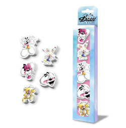 Lot de 5 gommes Diddl