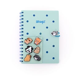 Carnet Mr. Wonderful - Vert – A5 – Animaux - 80 pages lignées