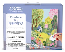 Peinture au numéro Graine Créative - Havre de paix - 30 x 40 cm