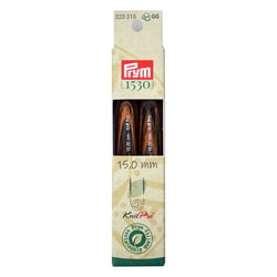 Lot de 2 pointes d'aiguille à tricoter KnitPro Prym - Natural - 5 mm