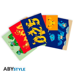 Pokémon Starters Gen 1 - Cartes postales (14,8 x 10,5 cm)