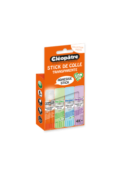 Lot de 4 colles Cleosticks Cléopâtre - Bâton - Modèle aléatoire - Vendu à l'unité