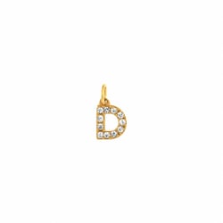 Pendentif lettre D - Acier inoxydable doré - Créalia