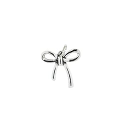 Pendentif nœud argenté - Créalia