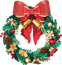 Puzzle 3D 252 pièces - Couronne de Noël - Rolife