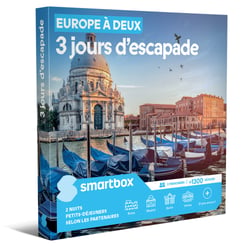 Coffret cadeau Smartbox - Europe à deux 3 jours d'escapade - 2 personnes
