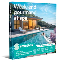 Coffret cadeau Smartbox - Week-end gourmand et spa - 2 personnes