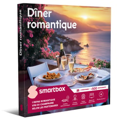 Coffret cadeau Smartbox - Dîner romantique - 2 personnes