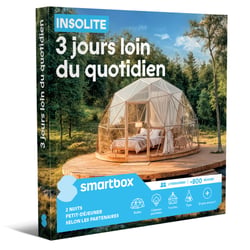Coffret cadeau Smartbox - Insolite 3 jours loin du quotidien - 2 personnes