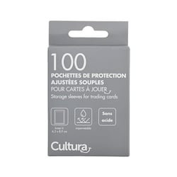 100 Perfect sleeves - Pochettes de protection souples pour cartes à jouer (Inner sleeves TCG) – Cultura