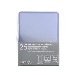 25 Pochettes de protection rigides (toploaders) pour cartes à jouer - Cultura