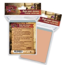 Sleeves Mat 66 x 91 mm X100 100 Microns Saumon
