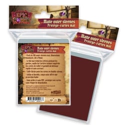 Sleeves Mat 66 x 91 mm X100 100 Microns Rouge