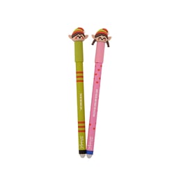 Lot de 2 stylos effaçables Noël Mr Wonderful - Bo-Bo - Bleu - Pointe moyenne