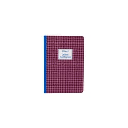 Carnet Mr Wonderful - Rouge - A5 14,8 x 21 cm - Pied de poule - 160 pages lignées