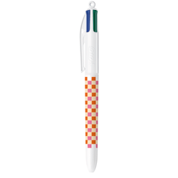 Stylo bille BIC - Pop Arty Carrés - 4 couleurs - Pointe moyenne