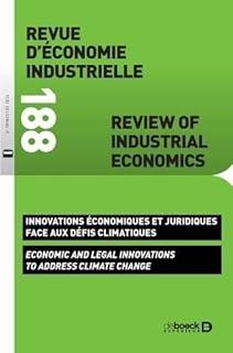 Rei n  188 - innovations economiques et juridiques face aux defis climatiques