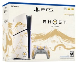 PlayStation Console PS5 Standard châssis D - Edition Ghost of Yōtei version dorée