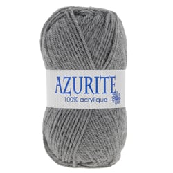 Lot de 10 fils à tricoter 100 % acrylique - Azurite - Tradition - Gris 3074