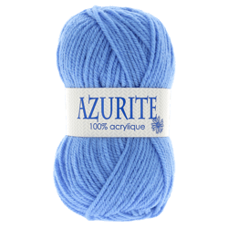 Lot de 10 fils à tricoter 100 % acrylique - Azurite - Tradition - Bleu moyen 0151