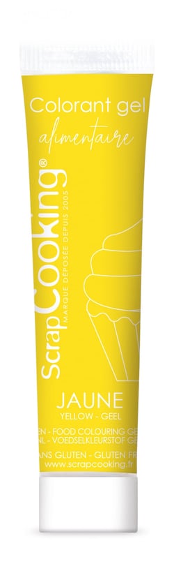 Colorant gel alimentaire ScrapCooking® - Jaune - 20 g