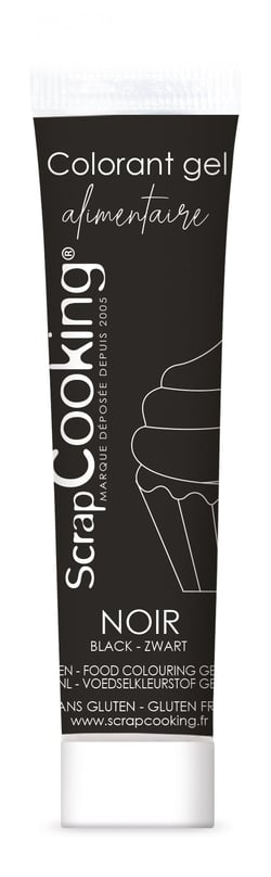 Colorant gel alimentaire ScrapCooking® - Noir - 20 g