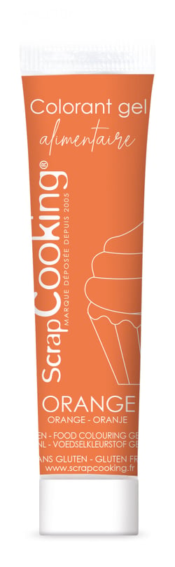 Colorant gel alimentaire ScrapCooking® - Orange - 20 g