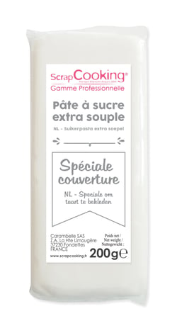Pâte à sucre ScrapCooking - Blanc - 200 g
