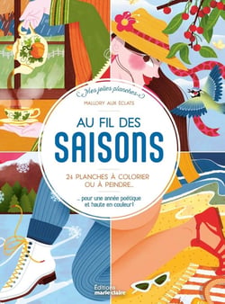 Au fil des saisons : 25 planches à colorier ou à peindre