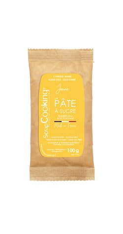 Pâte à sucre ScrapCooking® - Jaune - 100 g